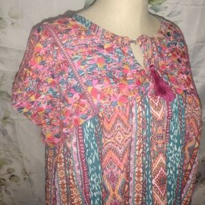 5For$12 Vibrant Embroidered Top